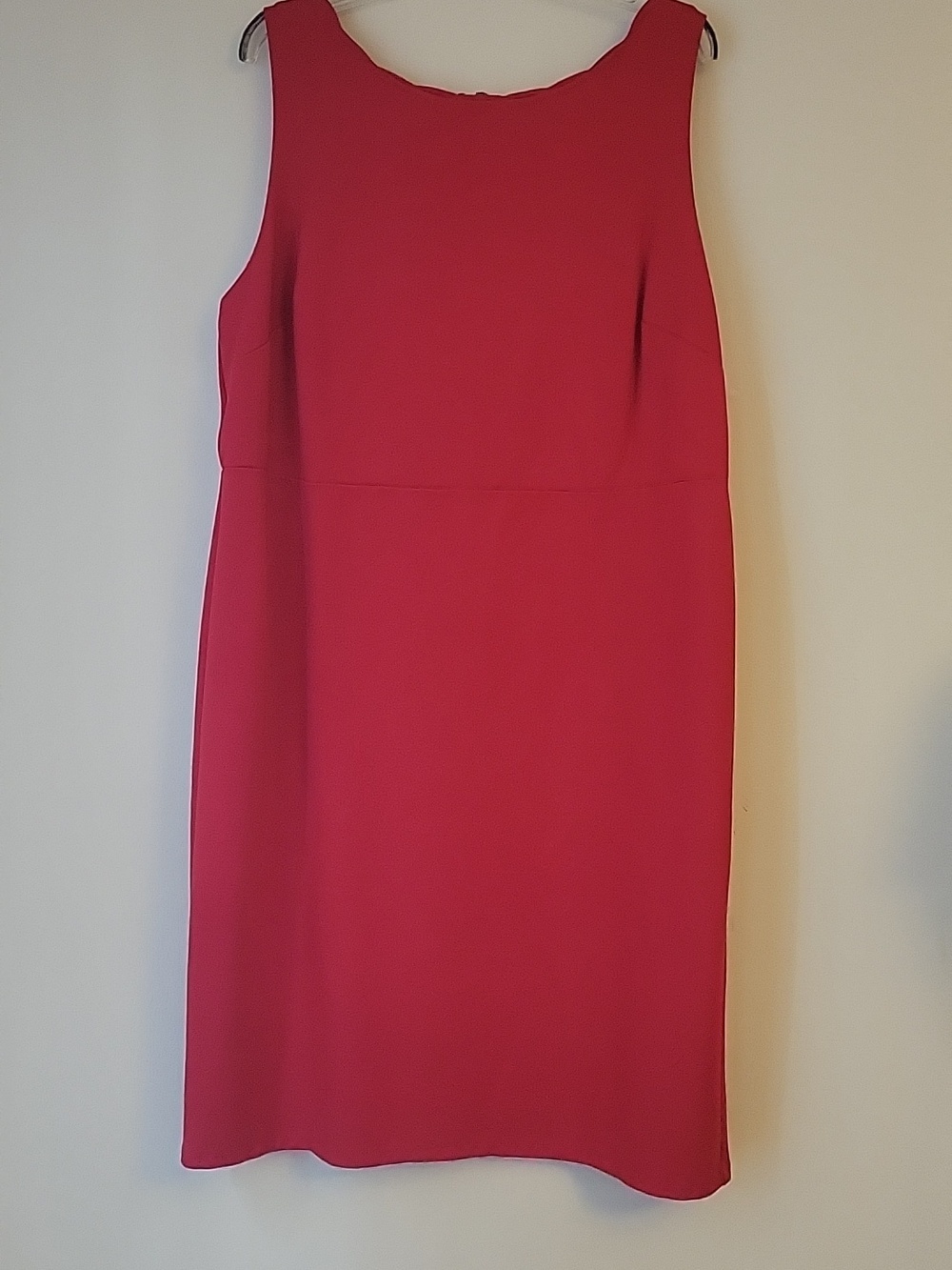 Loft Plus red dress Scalloped Neckline party holiday vacation Size 18 EUC